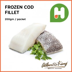 Frozen Cod Fish Fillet 200g (Sold Per Pack)