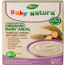 Baby Natura Organic Brown Rice Porridge (Sweet Potato)