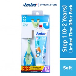 Jordan Step 1 Toothbrush + Tooth Paste (Limited Time Offer Pack)