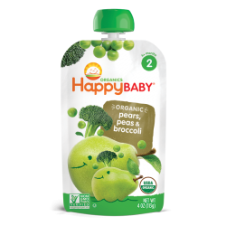 HappyBaby Stage 2 Simple Combos (Peas Pears Broccoli)