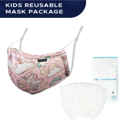 Ultifresh Reusable Mask (Kids) - Unicorn Fantasy