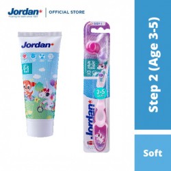 (Bundle) Jordan Step 2 (3-5 Yrs) w Cap + Toothpaste 75 (0-5 Yrs)