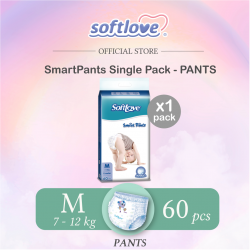 SoftLove | SmartPants-Baby Diapers | M size (PANTS) 1 Pack