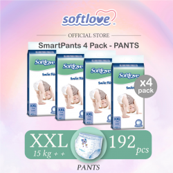SoftLove | SmartPants-Baby Diapers | XXL size (PANTS) 4 Pack Combo