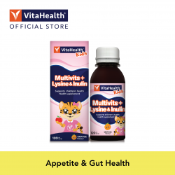 VitaHealth Kids Multivits + Lysine & Inulin 120ml [Expiry 4/2023]