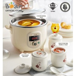 Bear Smart Rice Cooker Electric Rice Cooker Baby Rice cooker Mini Rice  Cooker Soup Pot Timing Keep Warm 1.5L BRC-GW30L