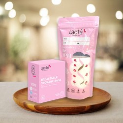 Lacte Breastmilk Bag w Thermal Sensor 6oz (Pink)