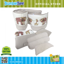 Bumble Bee Baby Bedding Set - 7pc Crib Set (Knit Fabric)