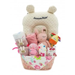 Akarana Baby Baby Hamper Gift Set - Sweet Dream V2 Gift Set for Newborn Baby (Baby Girl)