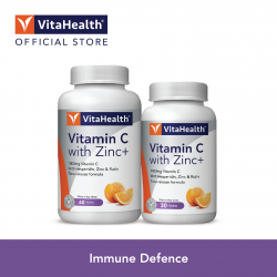 VitaHealth Vitamin C with Zinc+ 60's + 30's (Expiry : 03/2023)