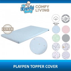 Comfy Living Playpen Topper Cover / Playpen Topper Fitted Sheet (71 x 104 x 3cm)