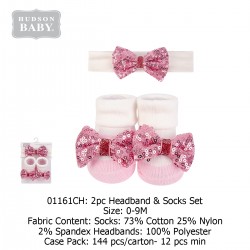 Hudson Baby Headband and Socks Set (2 Pcs) 01161CH