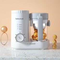 Boboduck Baby Food Processor - White (1 Year Warranty)