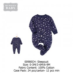 Hudson Baby Baby Zips Sleepsuit - 00980