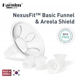 Haenim NexusFit™ Basic Silicon Breastshield with Areola Shield (Double Set)