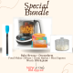 Baby Brezza + Dreamfarm Bundle Set (One Step Food Maker Deluxe + Grain Basket + Mini Supoon)