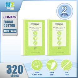 Carina Facial Cotton Pure Cotton (160sheets x 2packs)