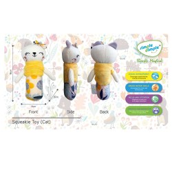 Simple Dimple Squeakie Toys Garden Friends (Cat)