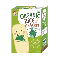 Apple Monkey Organic Rice Cracker (Spinach Flavour)