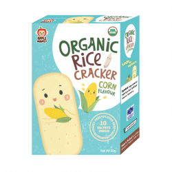 Apple Monkey Organic Rice Cracker - Corn Flavour
