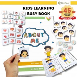 Montessori Kids Learning Busy Book | Boy Girl Interactive IQ Activity Quiet Books | Early Learning Toddler Age 2 - 8