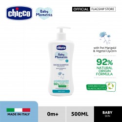 (Baby Skin) Chicco Baby Moments No-Tears Body Wash  and  Shampoo - 500ml