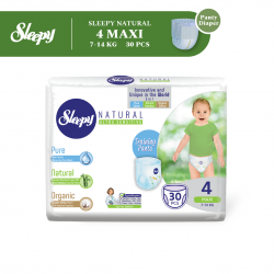 Sleepy Natural Training Pants Baby Diaper Maxi L (7-16KG) 30s