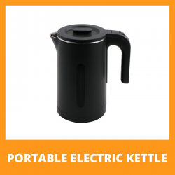 Hotel Appliances 220v Stainless Steel Electric Kettle 1.0l Black Boiler Hot  Tea Water Coffee Curving Kettles With Tray Set - Tool Parts - AliExpress