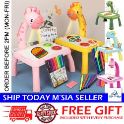 Little B House Drawing Projector Table Kids Projector Drawing Board Arts Crafts Projection Toys 投影绘画玩具 Mainan Lukisan - BT326