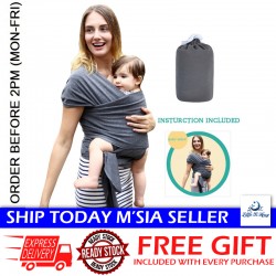 [Little B House] Baby Wrap Carrier Sling Breathable 婴儿背巾 Sling Bayi - BF05