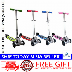 [Little B House]Foldable Wheel Balance Kids Kick Height Adjustable Scooter Skuter Kanak Kanak-OD02