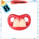 [Little B House] Newborn Baby Silicone Pacifiers Funny Buck Teeth Food Grade Lips Pacifier 搞怪龅牙奶嘴 Puting Bayi-MZ-NP