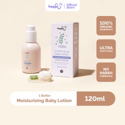 Hoppi 100% Organic Moisturizing Baby Lotion (120ml/Bottle)