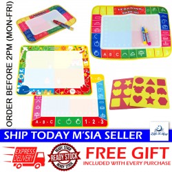 Little B House Kids Doodle Mats Water Drawing Writing Board Painting Coloring Toy Mainan Lukis - BT36(G)
