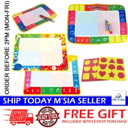 Little B House Kids Doodle Mats Water Drawing Writing Board Painting Coloring Toy 水画布 Mainan Lukis - BT36(G)