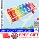 [Little B House] Colorful 8 Different Tones Hand Knock Wood Piano Xylophone 8 音手敲琴 Mainan Musik - BT199