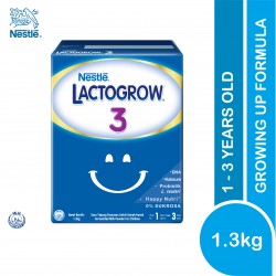 LACTOGROW 3 (1-3 Years Above) 1.3kg (Expiry Date 31/01/2023)