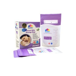 Bubbles Thermal Sensor Double Ziplock Breastmilk Bags 5oz (25pcs)