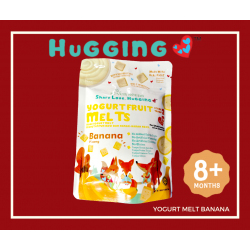 HUGGING LOVE ORGANIC BABY YOGURT FRUITS MELTS - BANANA 20G PER PACK [HALAL] [PROTIEN, PROBIOTICS AND ESSENTIAL VITAMINS]