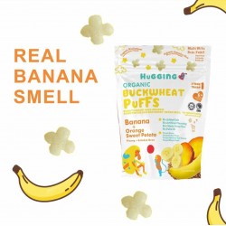 HUGGING LOVE ORGANIC BABY SUPERFOOD PUFF - BANANA AND ORANGE SWEET POTATO 10G PER PACK [HALAL & ORGANIC CERTIFIED]