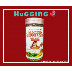 HUGGING LOVE ORGANIC BABY SUPERFOOD - Millet Noodles [HALAL] [130G PER BOTTLE]