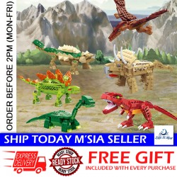 Little B House Dinosaur Series Building Block Assembled T-Rex Hunter 恐龙积木 Blok Dinosaur - BT193