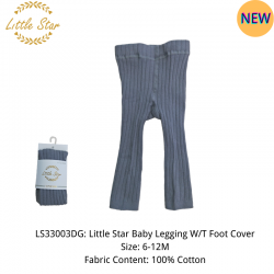 Little Star Baby Legging Without Foot Cover LS33003DG
