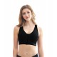 Akarana Baby Maternity Sports Secure Zip Front Bra (Black)