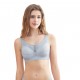 Akarana Maternity Front Snap Lace Nursing Bra (Blue)