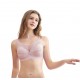 Akarana Maternity Front Snap Lace Nursing Bra (Pink)