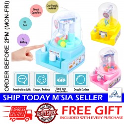 [Little B House] Candy Claw Toy Grabber Crane Bubble Gum Machine Catcher Play Game 迷你抓抓乐 Mainan Mesin - BT258