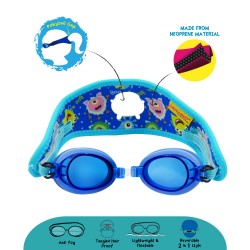 Cheekaaboo [Summer Paradise] Kids / Children Booggles - Untangleable Goggles - Blue Monster (Summer Paradise)