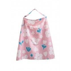 Holabebe Nursing Cover For Breastfeeding (Gingham Tulips)