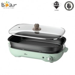 Bear Multi cooker 4L Electric Grill Pan Electric hot pot Household Electric Barbecue Machine Non-Stick pan BMG3-G4L